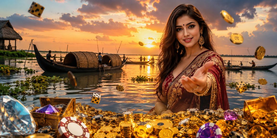 তাঙ্গুয়ার হাওরের ক্যাসিনো মোবাইল অ্যাপ ব্যবহাররত দৃশ্য